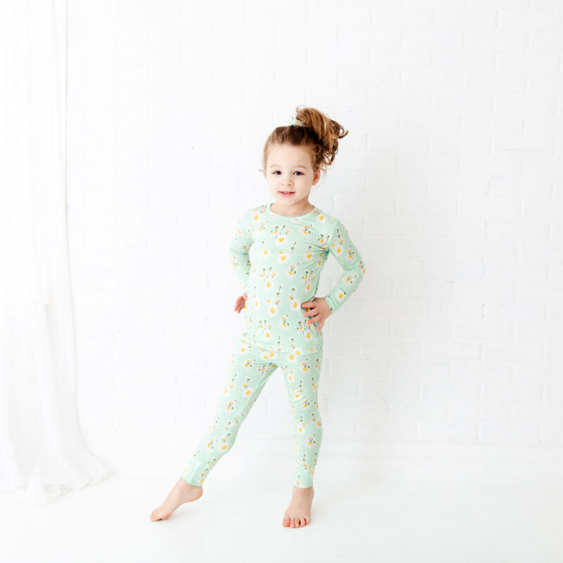 Dream Jamms Born to Bloom Bamboo Viscose Two-Piece Pajama Set