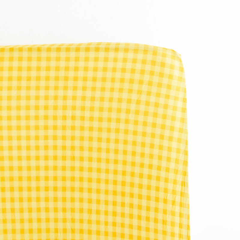 Dream Jamms Sunshine Gingham Bamboo Viscose Crib Sheet