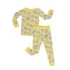 Yellow Elephant Snuggles Two-Piece Bamboo Viscose Pajama Set