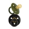 Itzy Ritzy Itzy Soother Natural Rubber Pacifier Set in Camo + Midnight