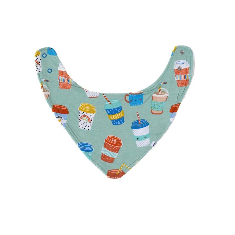 Little Sleepies Aqua I Love You A Lotte Bamboo Viscose Bandana Bib