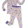Wildberry Ice Cream Social Two-Piece Bamboo Viscose Pajama Set available at Blossom