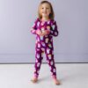 Little Sleepies Purple I Love You A Latte Two-Piece Bamboo Viscose Pajama Set