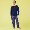 macaron+me Peaceful Planets Bamboo Viscose Men's Pajama Set