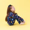 macaron+me Peaceful Planets Bamboo Viscose Two-Piece Pajama Set