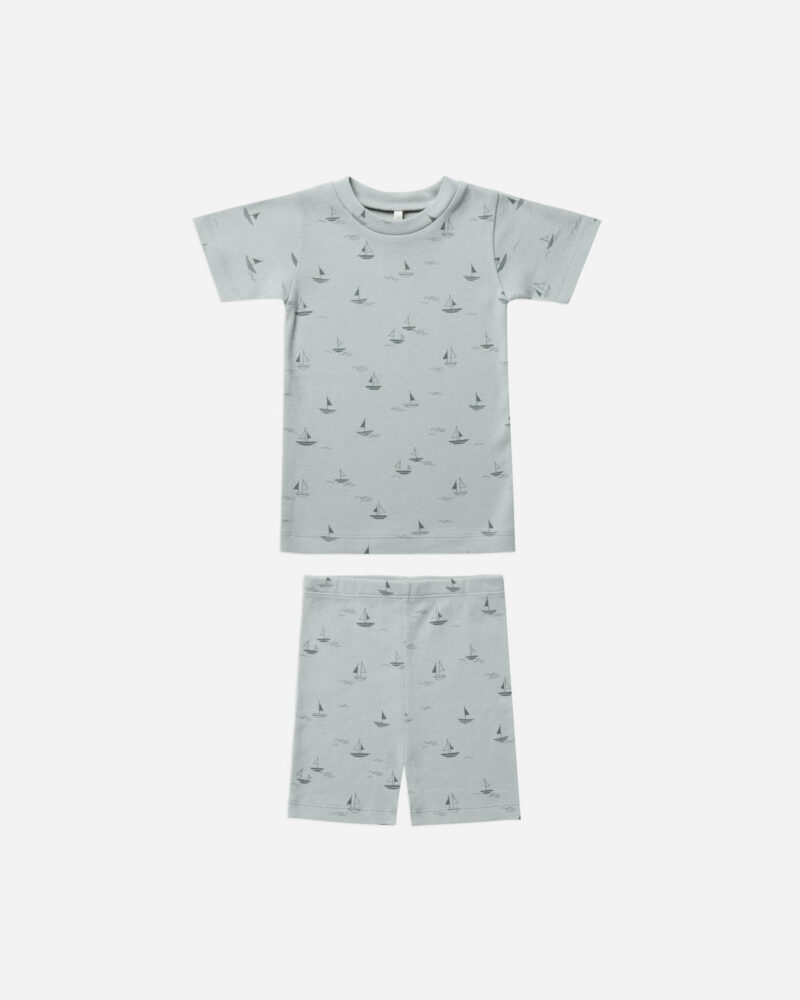 Rylee + Cru Sailboats Summer Pajama Set