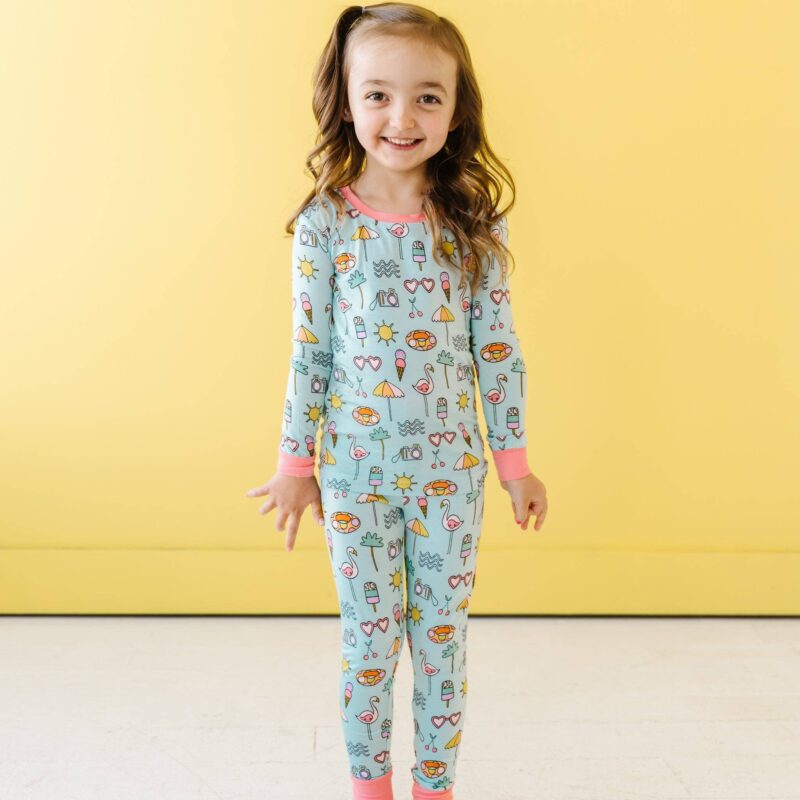 Little Sleepies Pool Party Two-Piece Bamboo Viscose Pajama Set