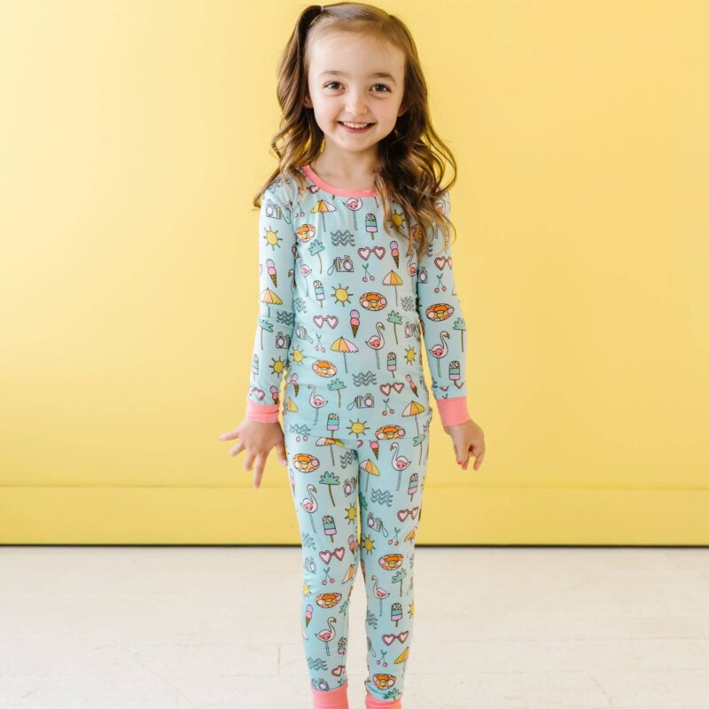 Little Sleepies Pool Party Two-Piece Bamboo Viscose Pajama Set Little Sleepies Pool Party Two-Piece Bamboo Viscose Pajama Set