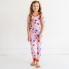 Little Sleepies Pink Stars & Stripes Two-Piece Short Sleeve Bamboo Viscose Pajama Set