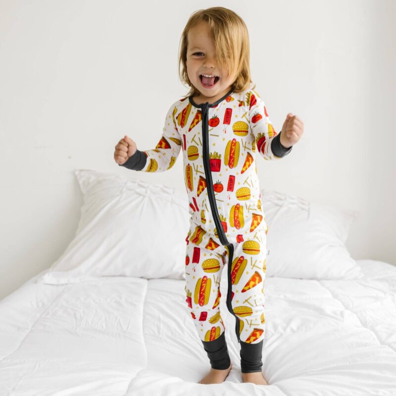 Fast Foodie Bamboo Viscose Zippy from Little Sleepies