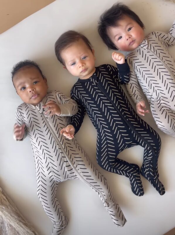 Kyte BABY Midnight Herringbone and Khaki Herringbone