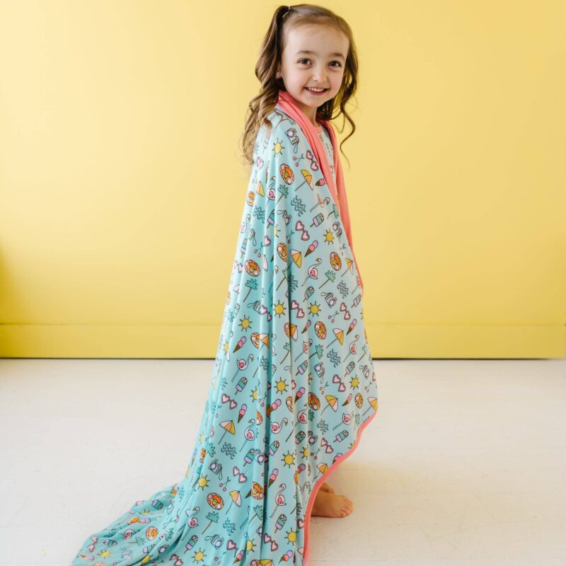 Little Sleepies Pool Party Triple-Layer Bamboo Viscose Large Cloud Blanket