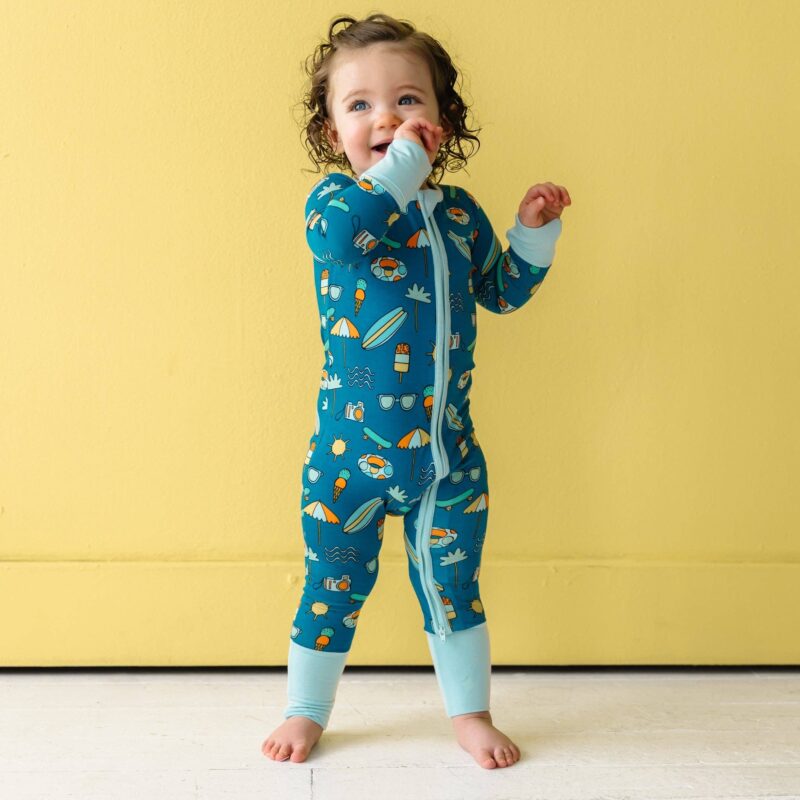 Little Sleepies Surf's Up Bamboo Viscose Zippy