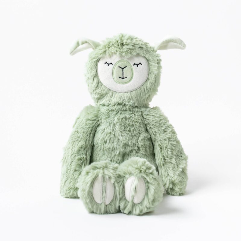 Seafoam Alpaca Kin and Board Book Stress Relief Bundle from Slumberkins