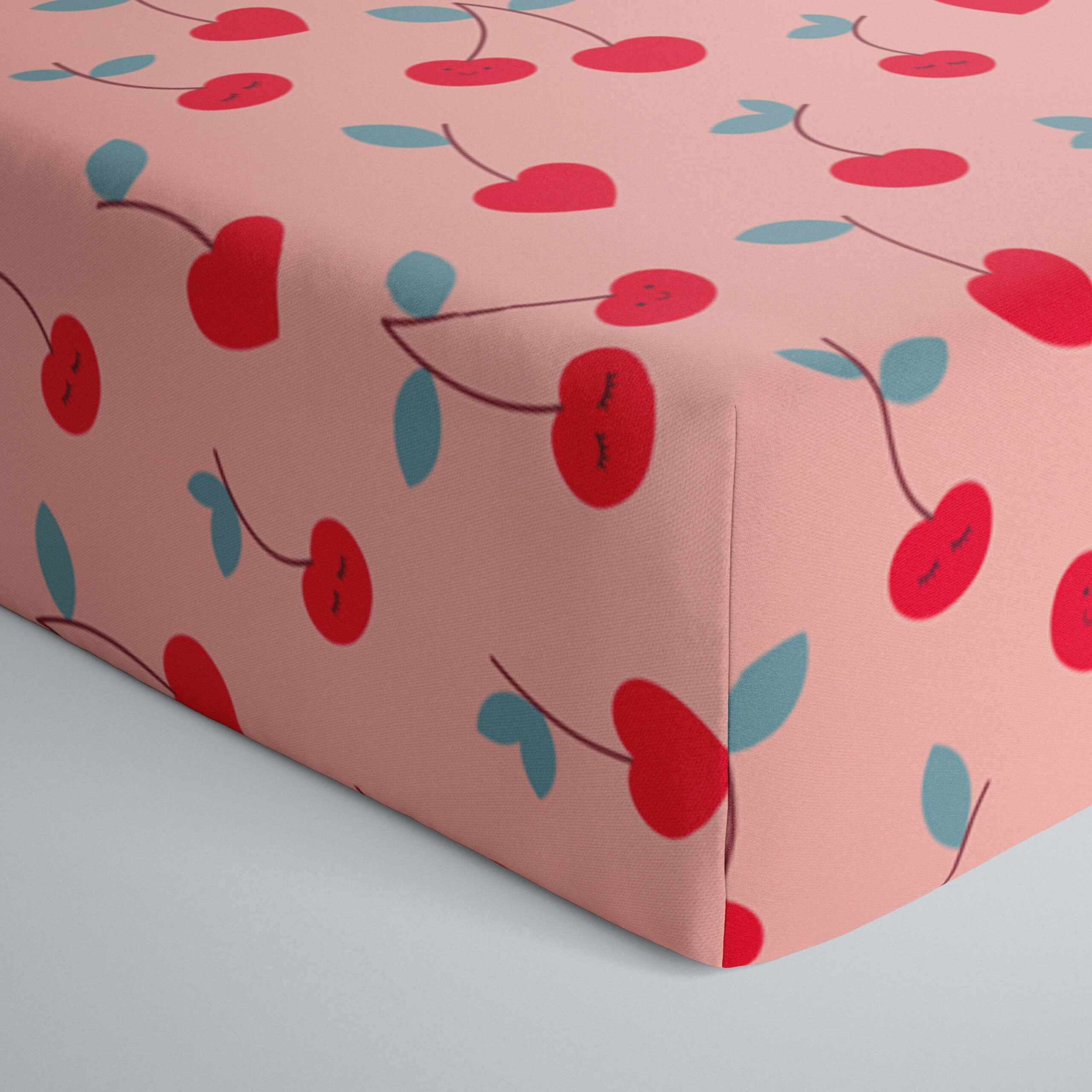 Little Sleepies Cherry on Top Bamboo Viscose Fitted Crib Sheet – Blossom