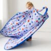Blue Stars & Stripes Triple-Layer Bamboo Viscose Large Cloud Blanket made by Little Sleepies