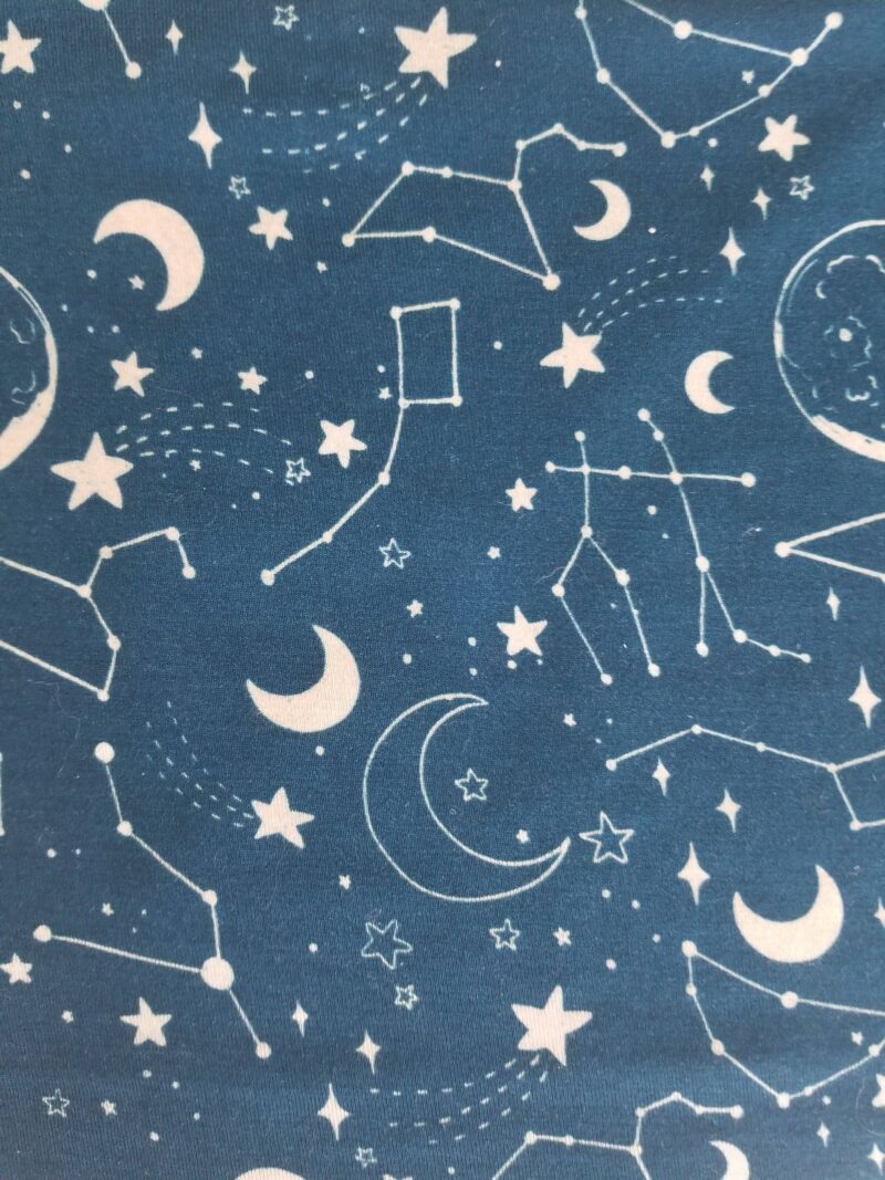 Midnight Blue Constellation Bamboo Viscose Sleeper from Butterscotch Babies