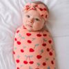 Cherry on Top Bamboo Viscose Bow Headband from Little Sleepies