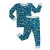 Surf's Up Two-Piece Bamboo Viscose Pajama Set available at Blossom