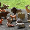 Forest Animals Wooden Figurine Set of 17 made by PoppyBaby Co