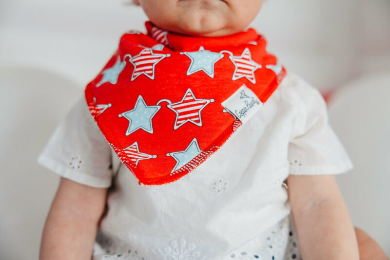 Copper Pearl Liberty Baby Bandana Bib Set 4-Pack Feeding