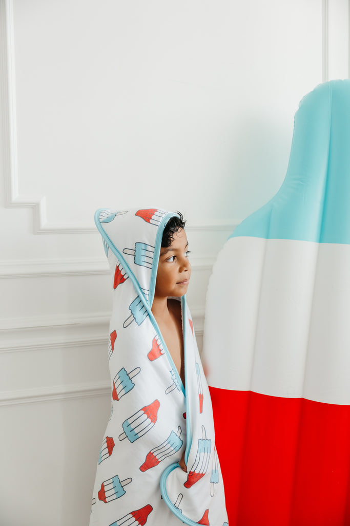 Rocket Premium Knit Hooded Towel made by Copper Pearl