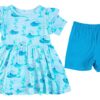Chase Bamboo Viscose Toddler Peplum Set available at Blossom