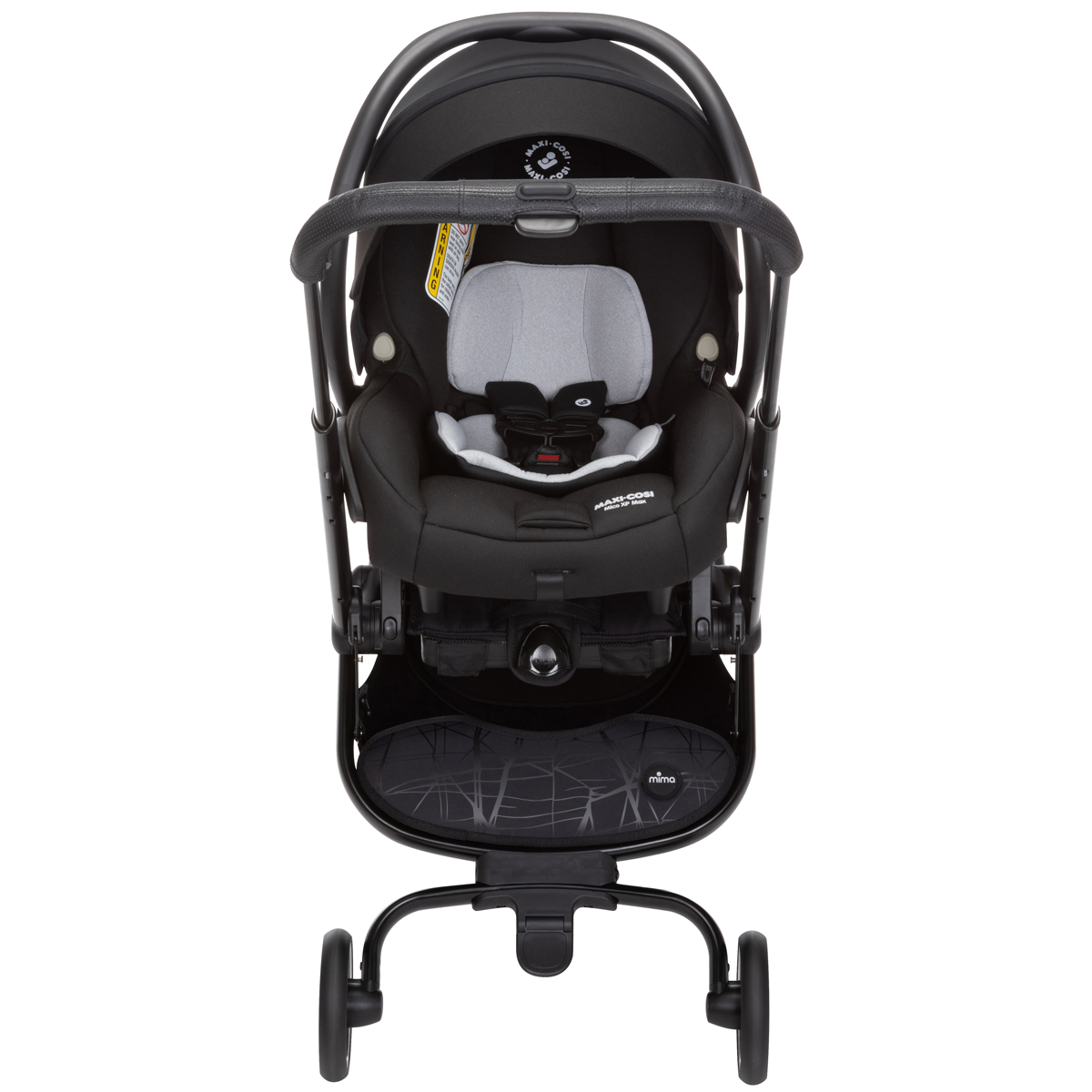 Poussette Babycare Full Black avec 1 maxi cosy - Hello Kids