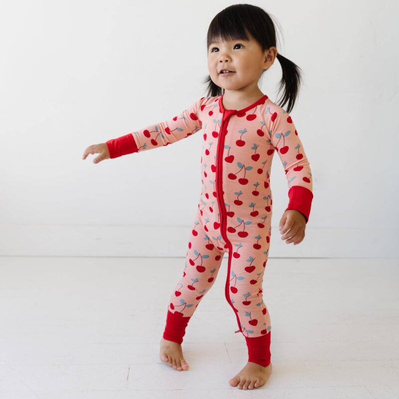 Little Sleepies Cherry On Top Bamboo Viscose Zippy