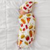 Little Sleepies Fast Foodie Bamboo Viscose Swaddle and Hat Set