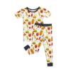 Fast Foodie Two-Piece Short Sleeve Bamboo Viscose Pajama Set