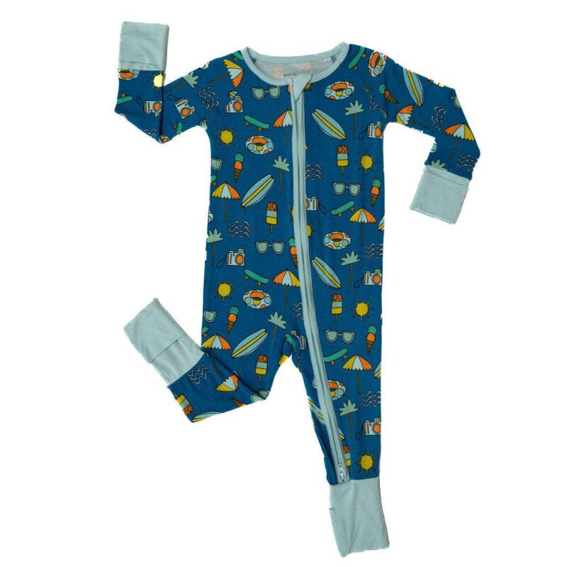 Surf's Up Bamboo Viscose Zippy