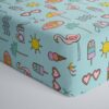 Little Sleepies Pool Party Bamboo Viscose Fitted Crib Sheet