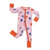 Pink Stars & Stripes Bamboo Viscose Zippy