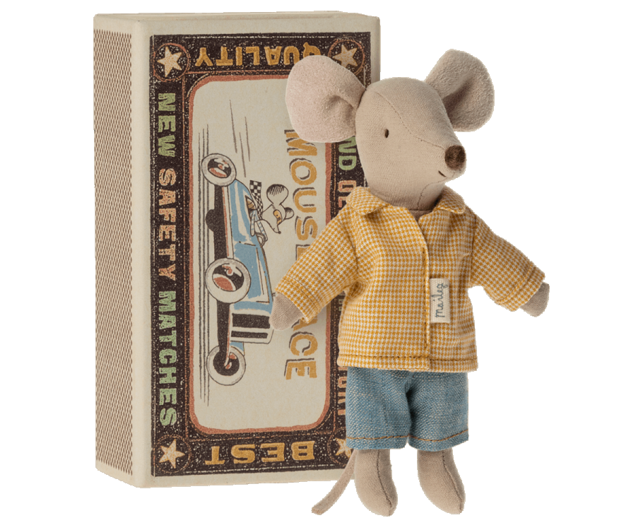 Maileg Big Brother Mouse in Matchbox