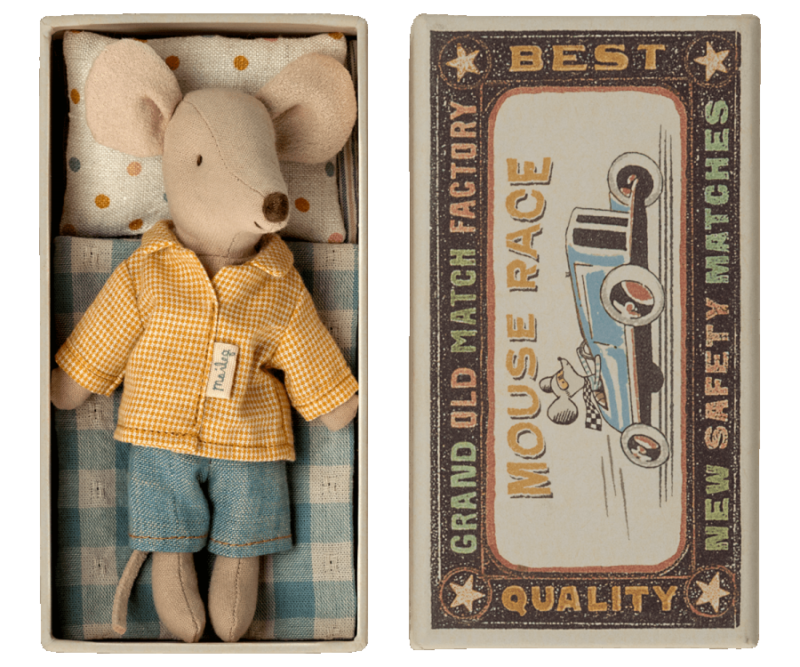 Big Brother Mouse in Matchbox from Maileg