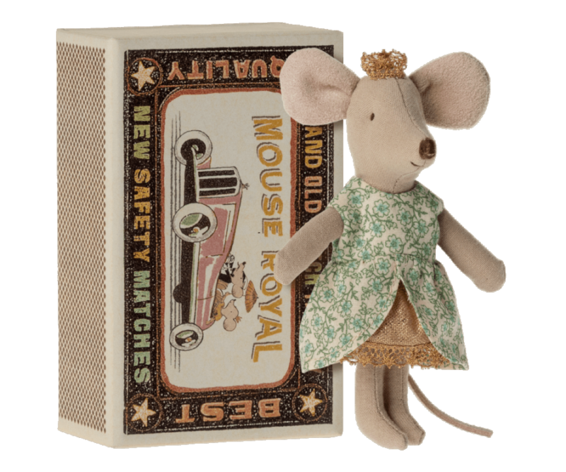 Princess Little Sister Mouse in Matchbox from Maileg