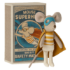 Super Hero Little Brother Mouse in Matchbox from Maileg