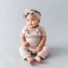 Kyte BABY Bamboo Jersey Overall in Sunset