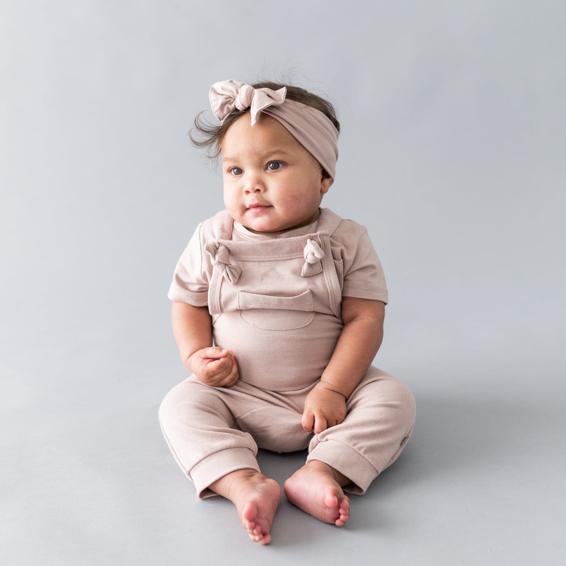 Kyte BABY Bamboo Jersey Overall in Sunset