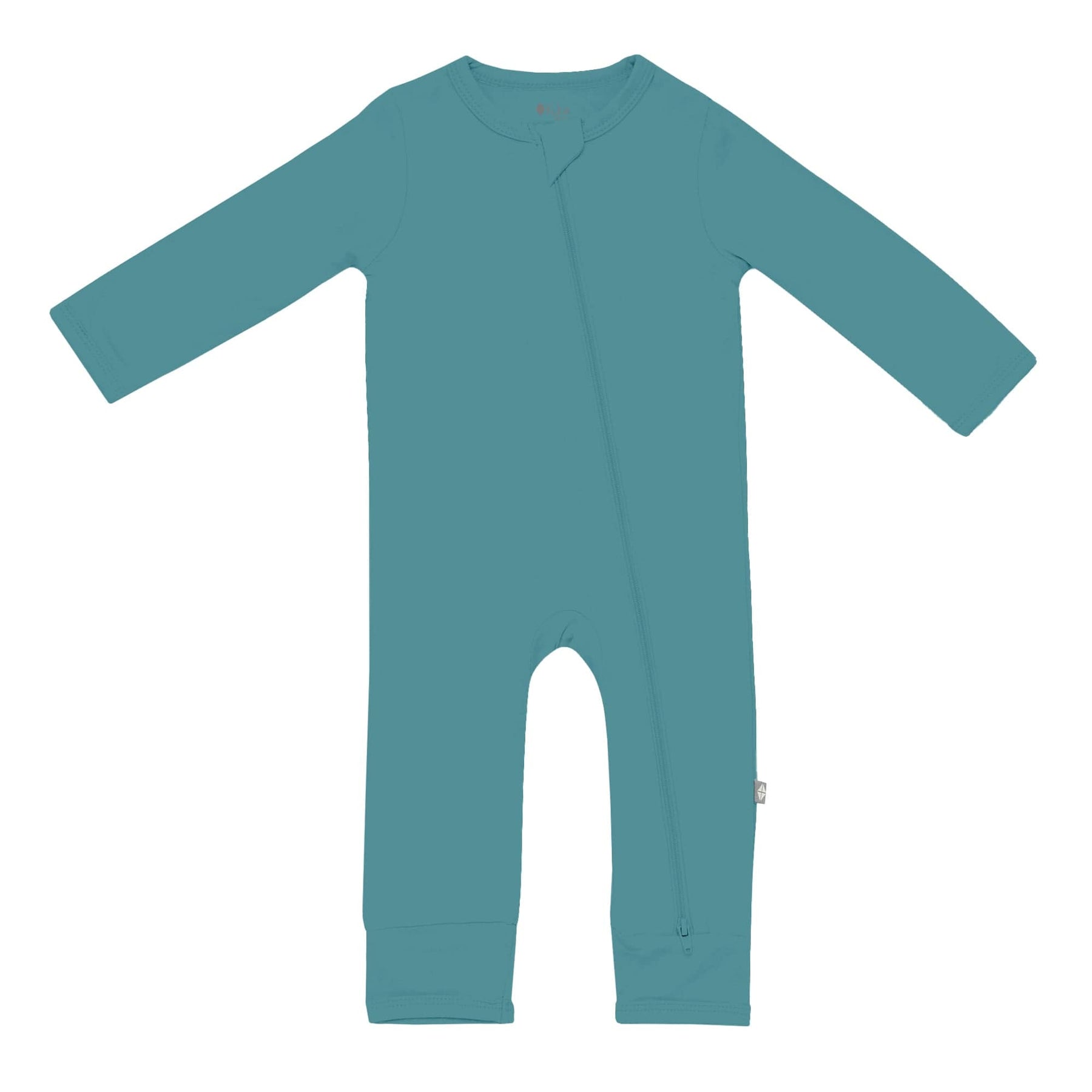 Kyte BABY Zippered Romper in Cove Blossom