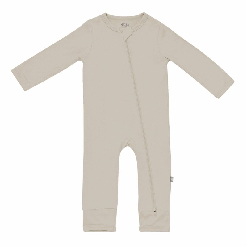 Zippered Romper in Khaki from Kyte BABY