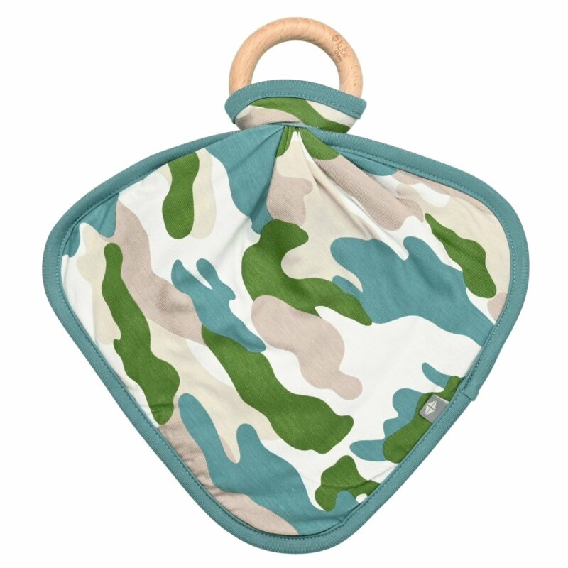 Kyte BABY Lovey in Camo with Removable Teething Ring Blossom