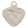 Lovey in Khaki with Removable Teething Ring from Kyte BABY