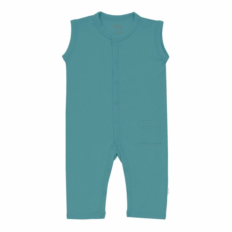 Kyte BABY Sleeveless Romper in Cove