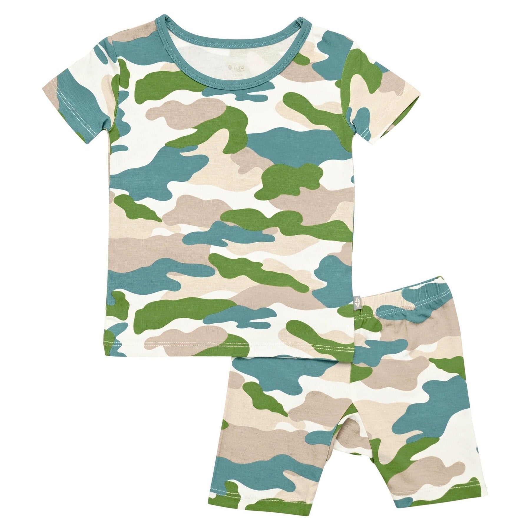 Kyte BABY Short Sleeve Toddler Pajama Set in Camo