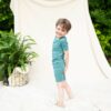 Short Sleeve Toddler Pajama Set in Cove