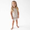 Short Sleeve Toddler Pajama Set in Khaki from Kyte BABY