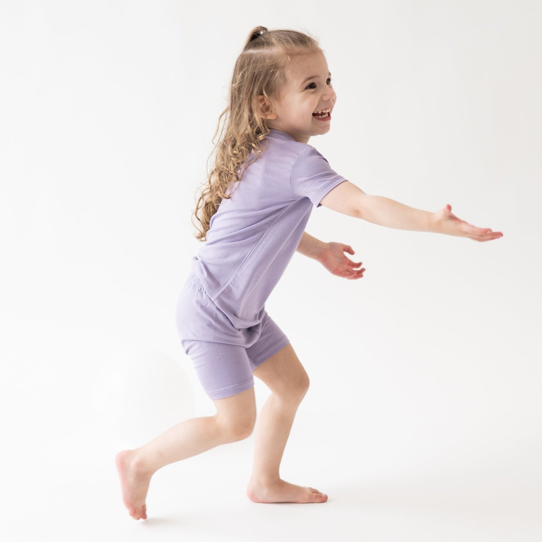 Kyte BABY Short Sleeve Toddler Pajama Set in Taro