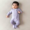 Zippered Footie in Taro from Kyte BABY